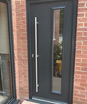 modern grey front door