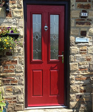 red front composite door