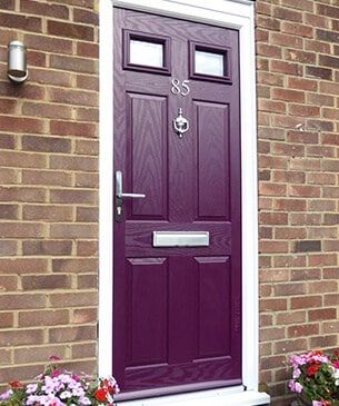 purple composite door