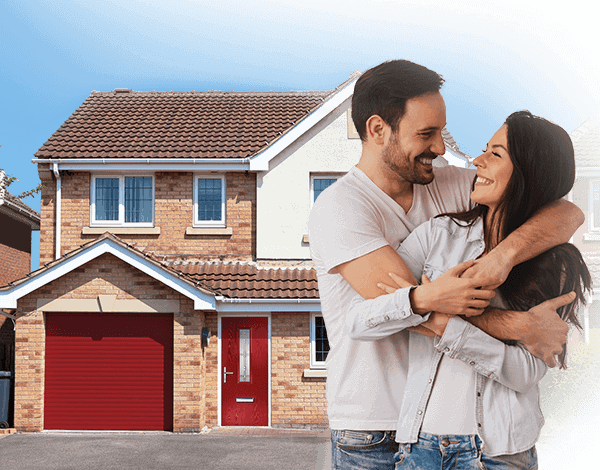 Couple happy with their new windows and front door