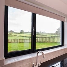 black aluminium windows