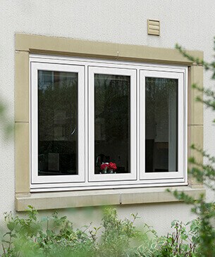 white flush casement double glazing windows