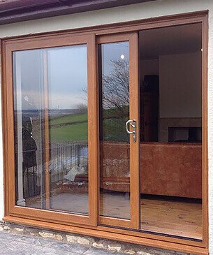 wood patio sliding doors