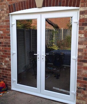 Glazed french doors