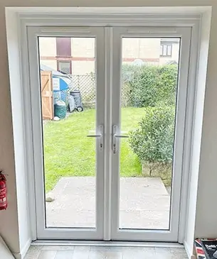 white french doors