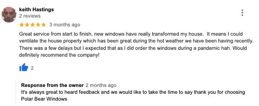 google-review-great-service
