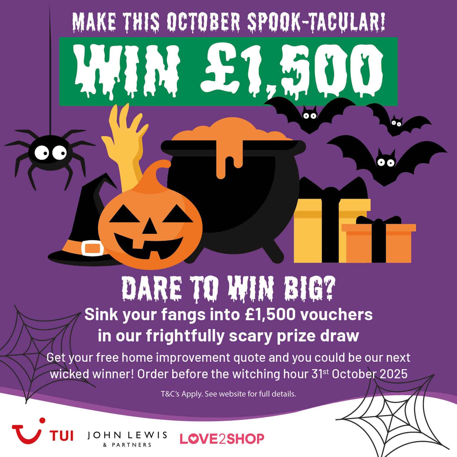 £1,500 October Prize Draw