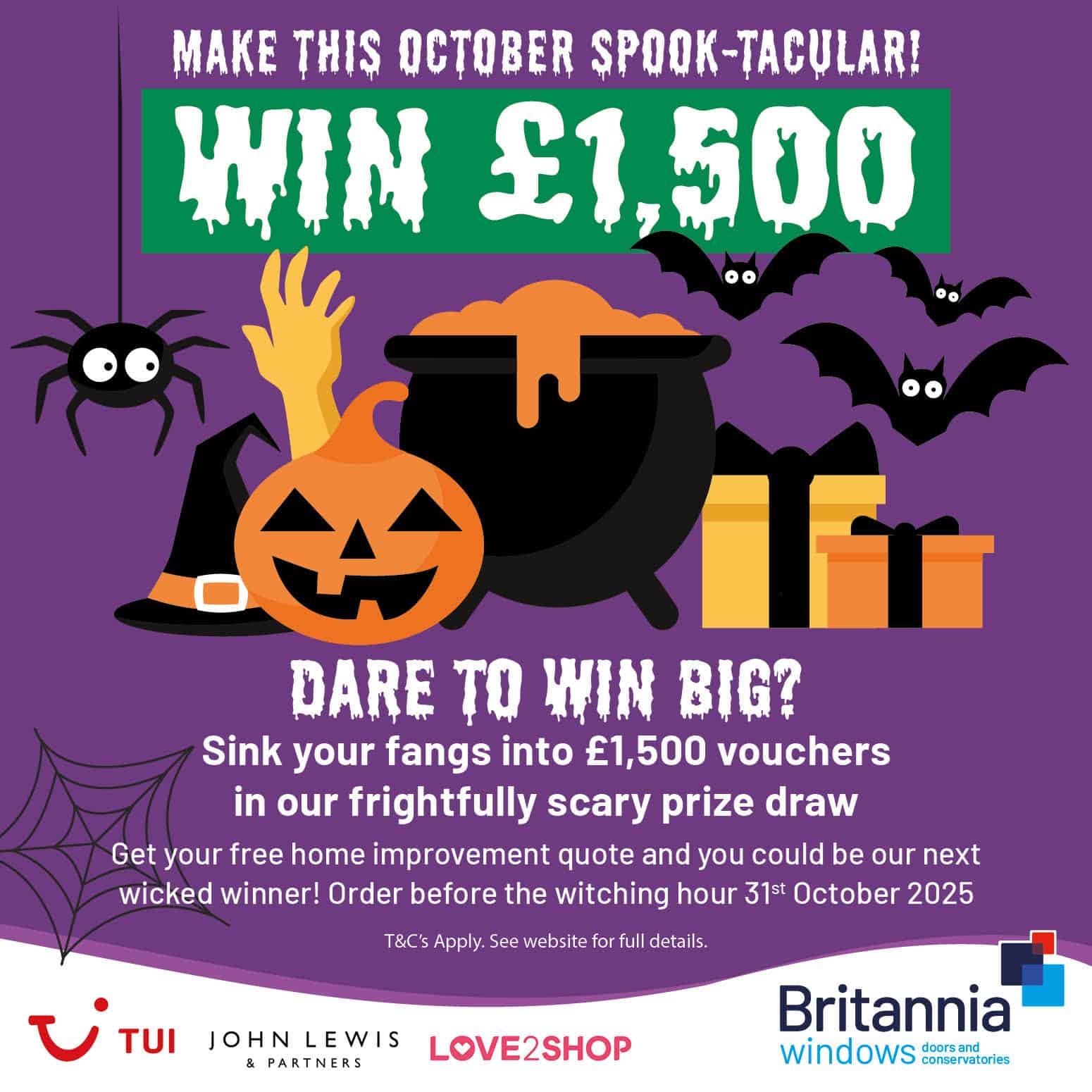 £1,500 October Prize Draw